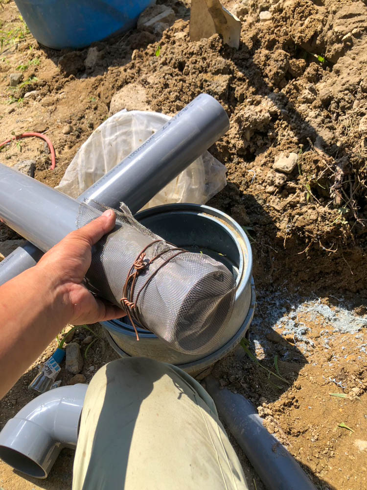 新築中の現場で湧き水が出てきた