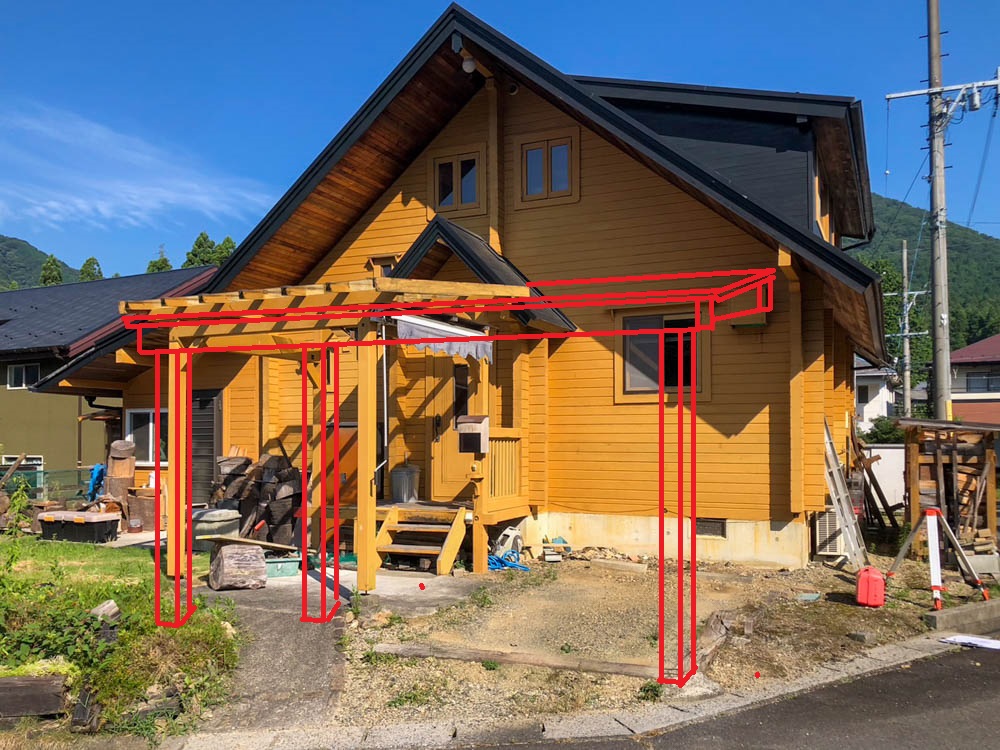 駐車場屋根の製作