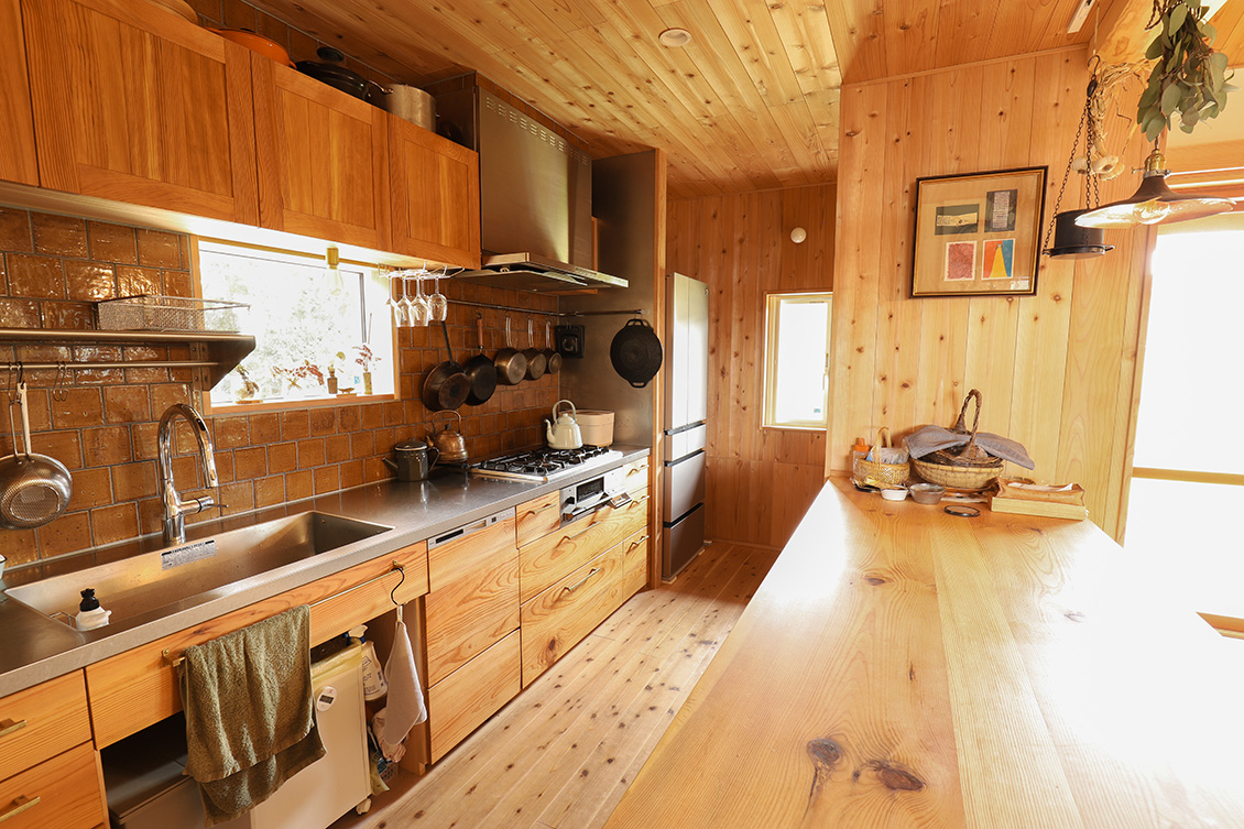 実際に完成したキッチン