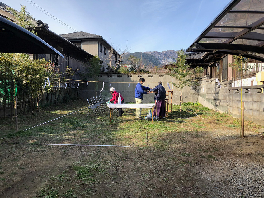 藤原町にて地鎮祭